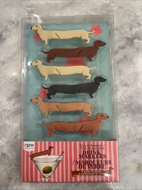 Dachshund Drink Markers - Set of 6